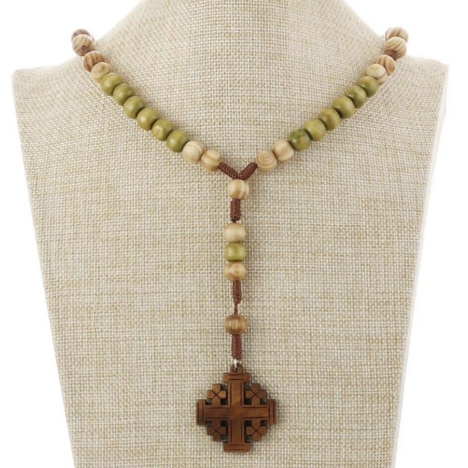 Olive Wood Rosary and Cross - image 4