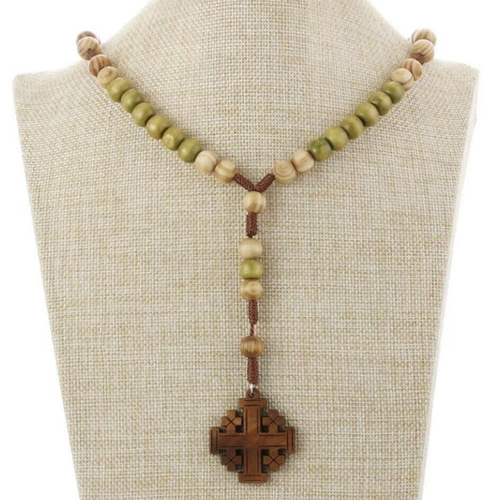 Olive Wood Rosary and Cross - image 4