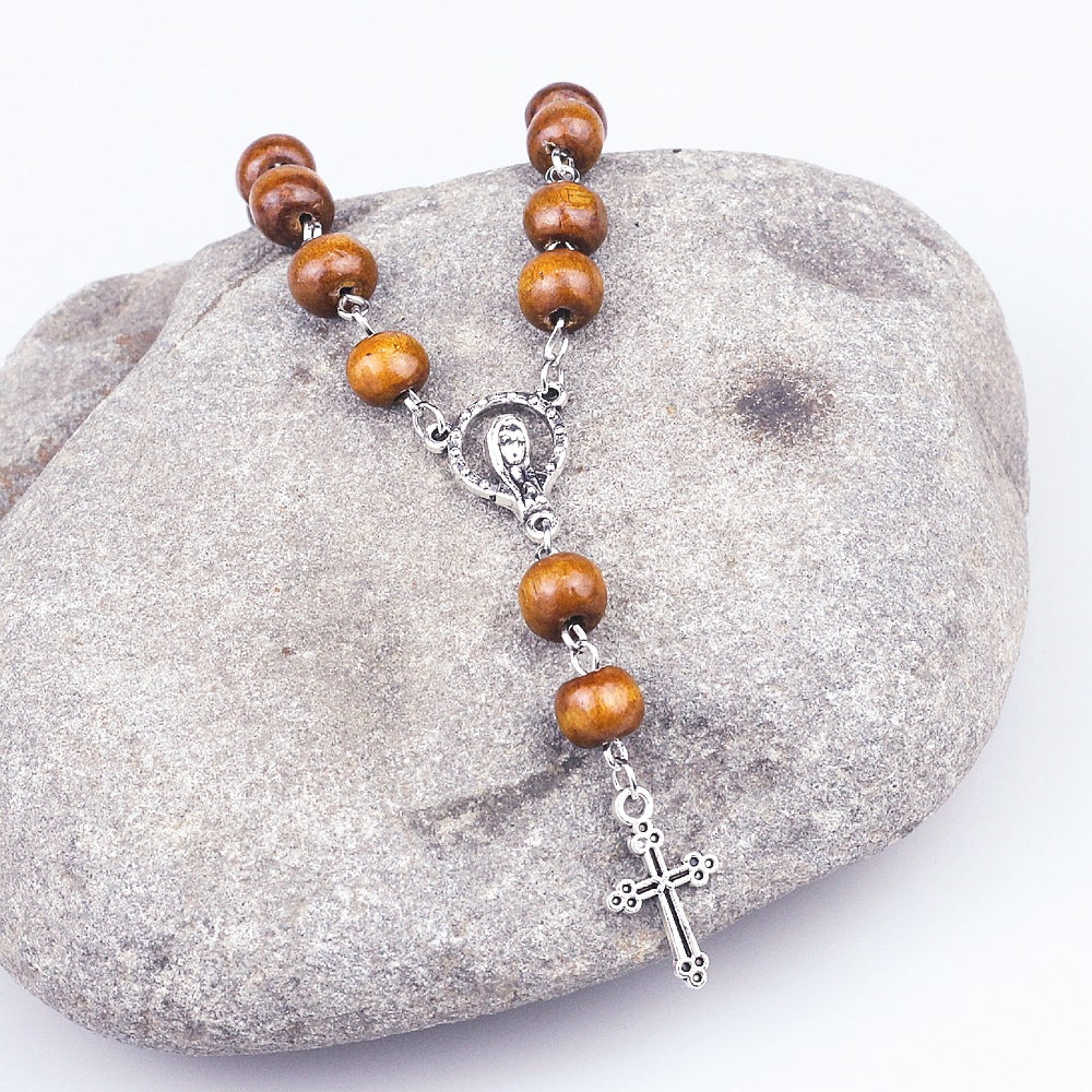 Crucifix Pine Beads Baptism/Prayer Strings - image 3