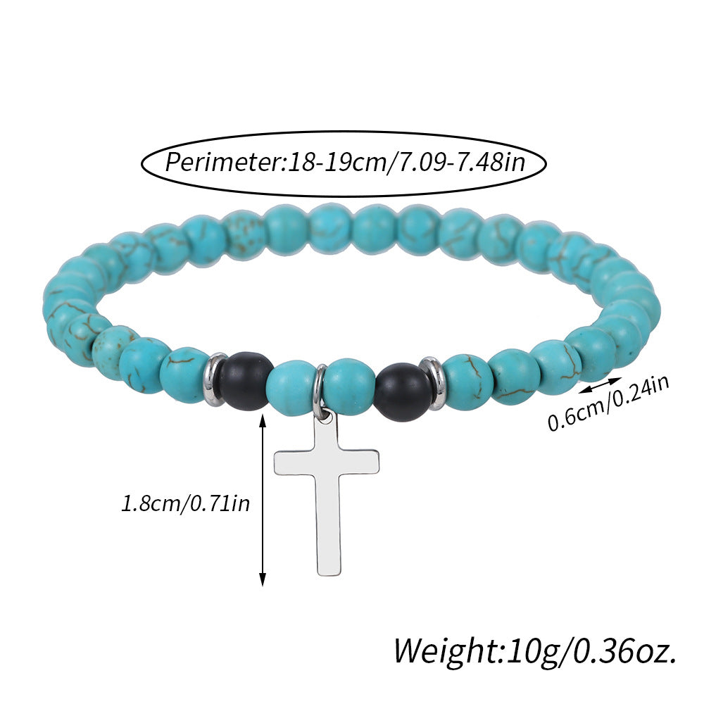 Christianartworkshop Blessing Turquoise Stretch Bracelet - image 5