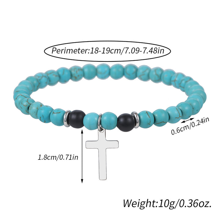 Christianartworkshop Blessing Turquoise Stretch Bracelet - image 5