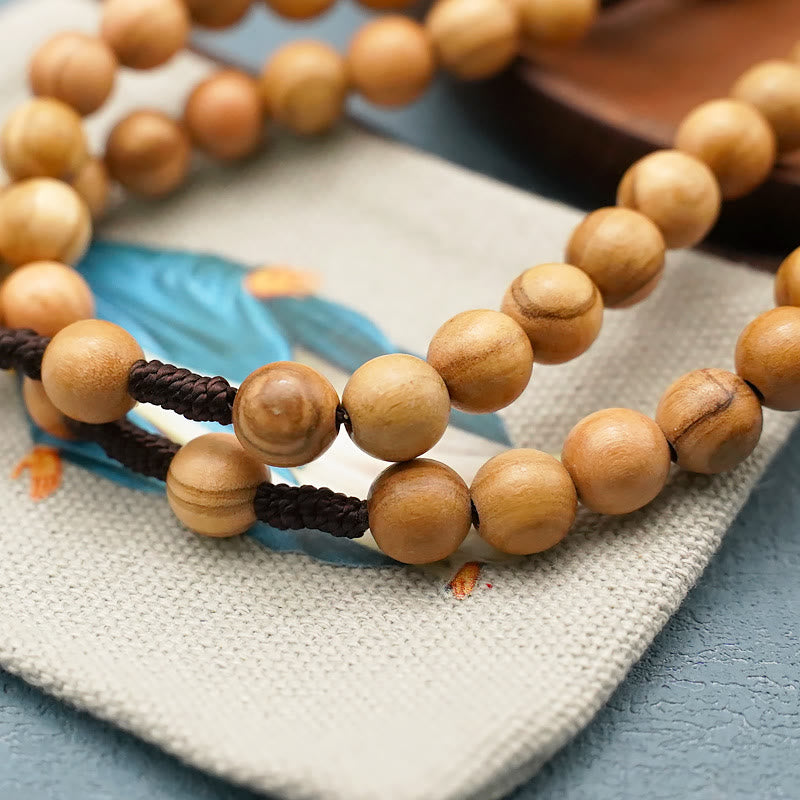 Christianartworkshop Handmade Polished Olive Wood Cross Car Rosary - image 3