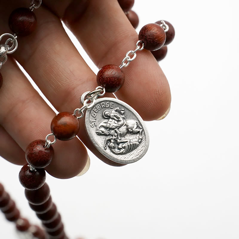 Christianartworkshop Classic Iconostasis Handmade Olive Wood Rosary - image 7