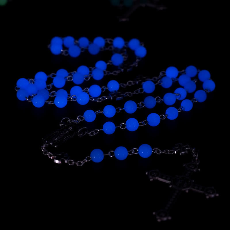 Christianartworkshop Luminous Beads Christian Prayer Rosary - image 4