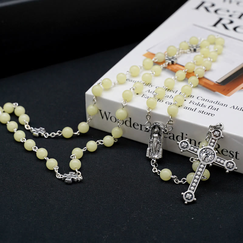 Christianartworkshop Luminous Beads Christian Prayer Rosary - Yellow - image 7