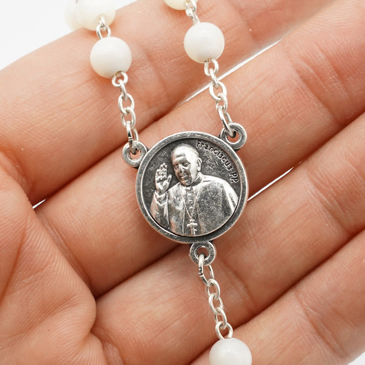 Christianartworkshop The Four Temples Of Christ Mother-of-Pearl Rosary - image 3