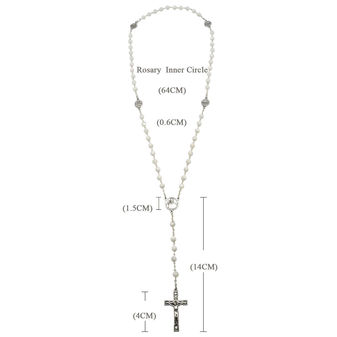 Christianartworkshop The Four Temples Of Christ Mother-of-Pearl Rosary - image 7
