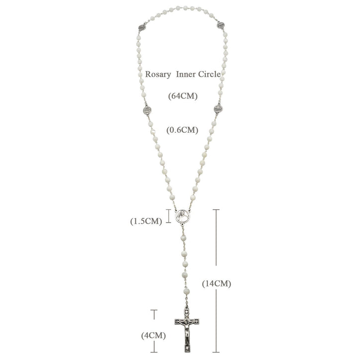 Christianartworkshop The Four Temples Of Christ Mother-of-Pearl Rosary - image 7