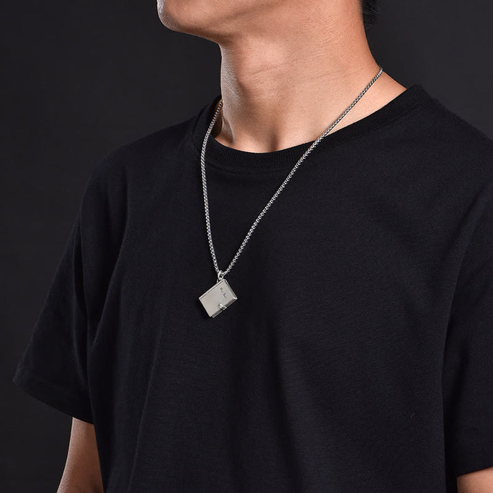 Christianartworkshop Bible with the Removable Rock Hammer Necklace - image 3