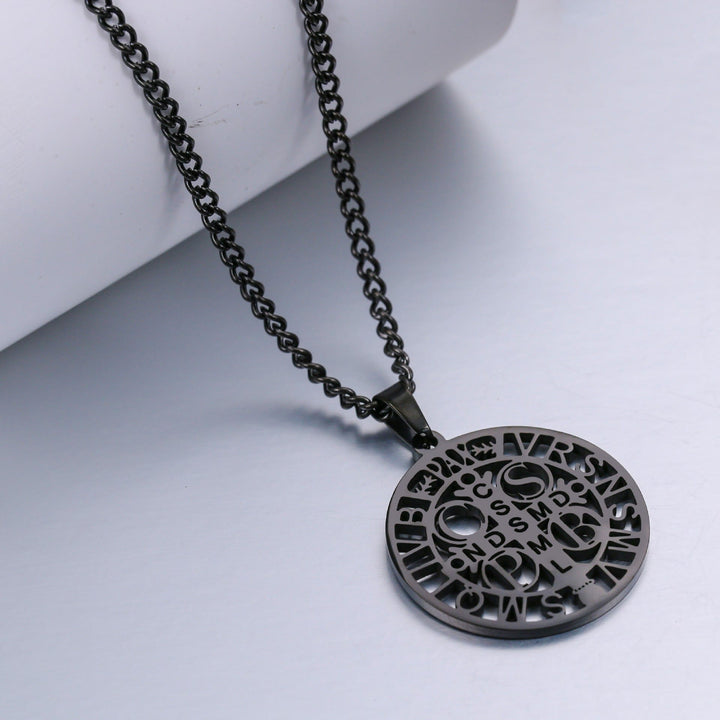 Christianartworkshop St. Benedict Symbol Openwork Pendant Necklace - image 7