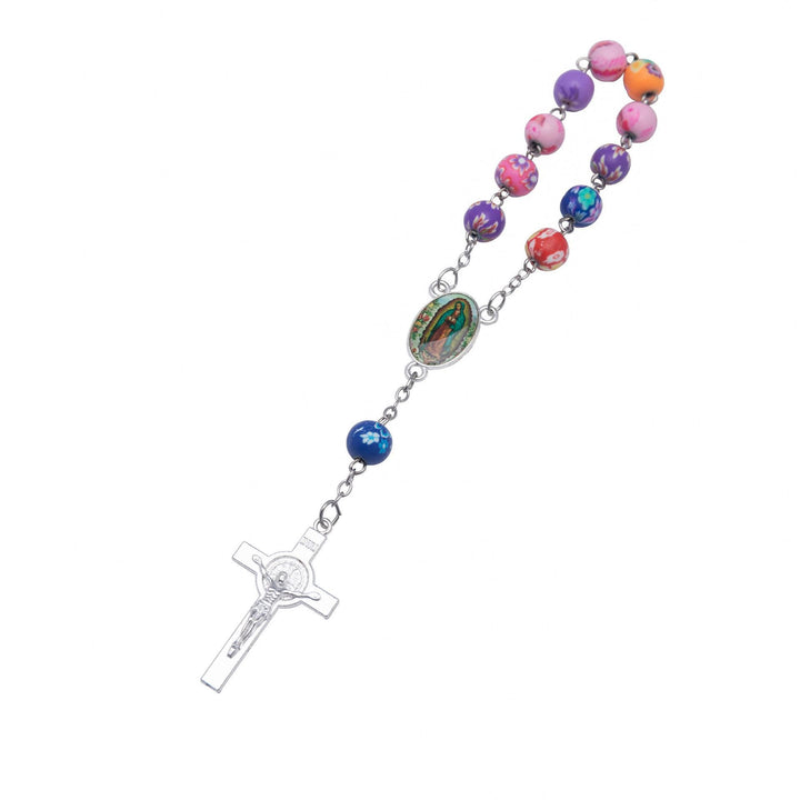Soft Ceramic Single Decade Rosary Bracelet  - image 5