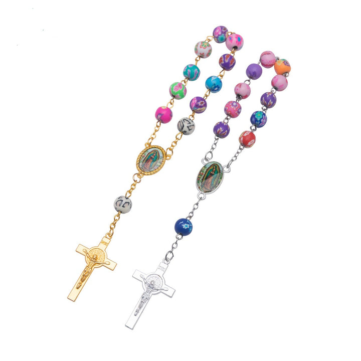 Soft Ceramic Single Decade Rosary Bracelet  - image 3