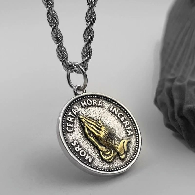 Christianartworkshop Cubic Praying Hands Charm Necklace - Praying Hands - image 1