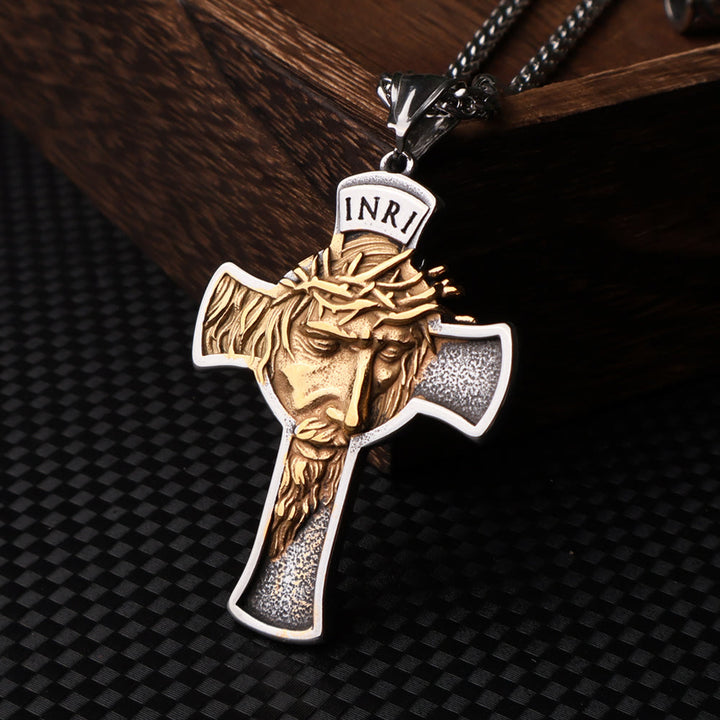 Christianartworkshop Jesus Cross Jewelry Necklace - Silver-gold - image 13