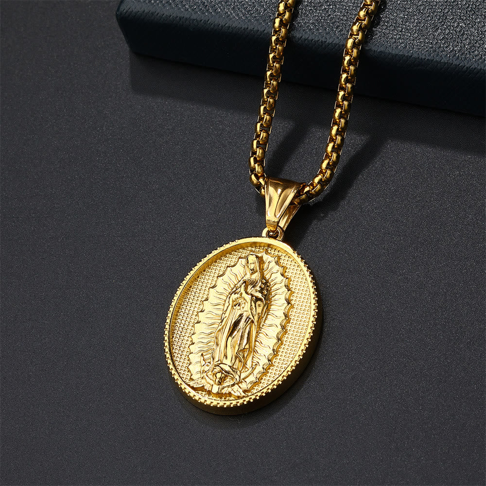 Christianartworkshop Our Lady of Guadalupe Virgin Mary Necklace - Golden - image 8