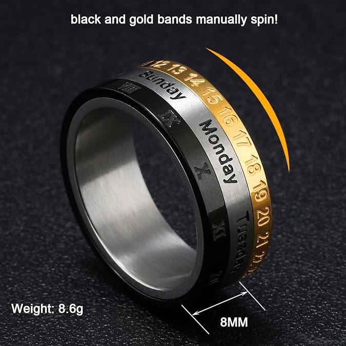 Christianartworkshop "The Genesis" Time and Date Ring: God's Seven Days of Creation  - image 6