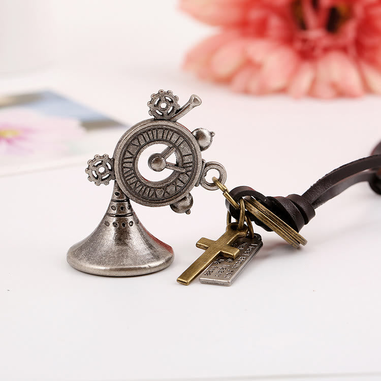 Christianartworkshop Cross Shield/Retro Horn Leather Necklace - Horn - image 2