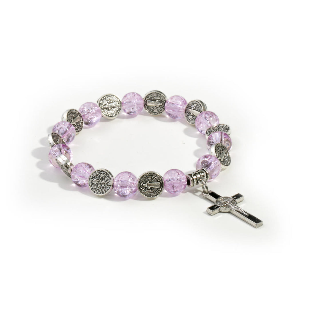 Christianartworkshop Jesus Cross Alloy Charm Pendant Beaded Bracelet - image 5