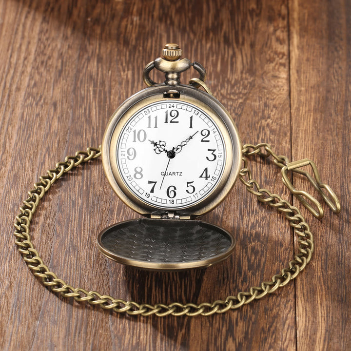 Jesus Bible Quartz Movement Bronze Pocket Watch - image 4