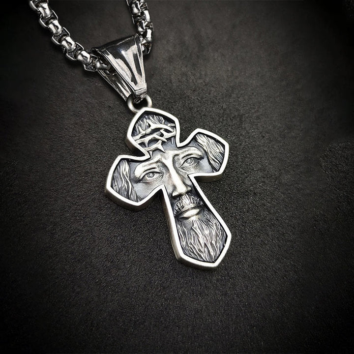 Christianartworkshop Jesus Cross Silver Handmade Christian Pendant Necklace - image 2