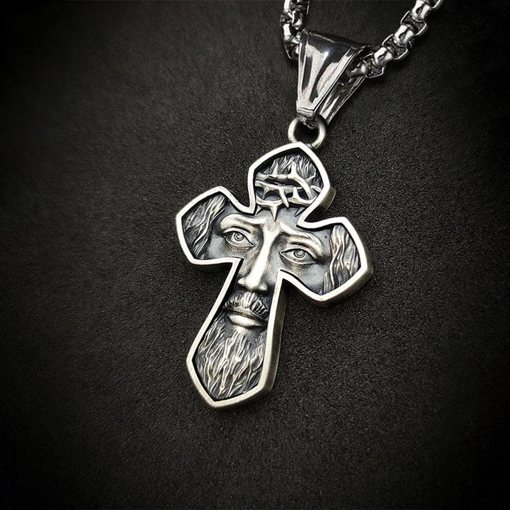 Christianartworkshop Jesus Cross Silver Handmade Christian Pendant Necklace - image 3
