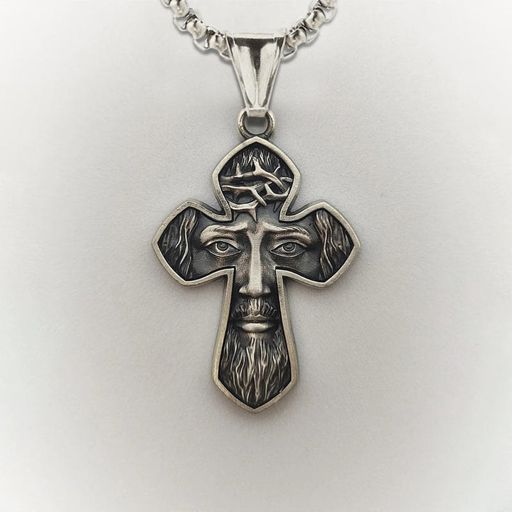 Christianartworkshop Jesus Cross Silver Handmade Christian Pendant Necklace - image 4