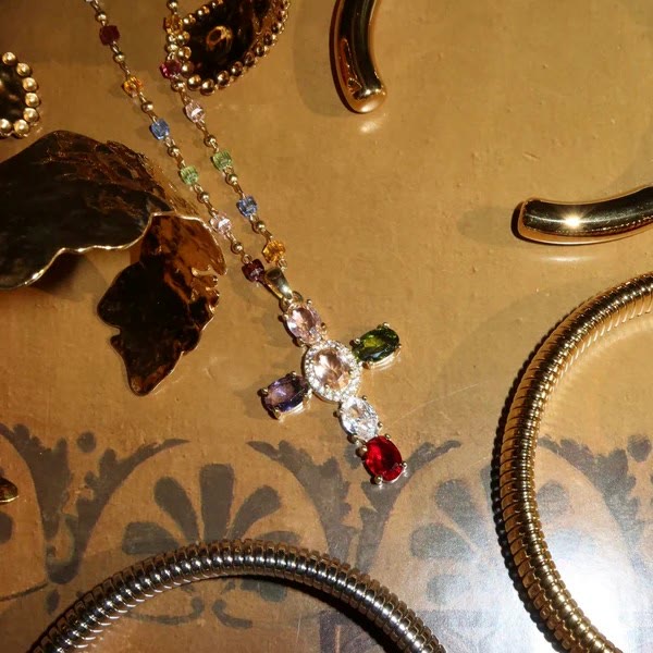 Christianartworkshop Bible 12 Gemstones Cross Pendant Necklace - image 2