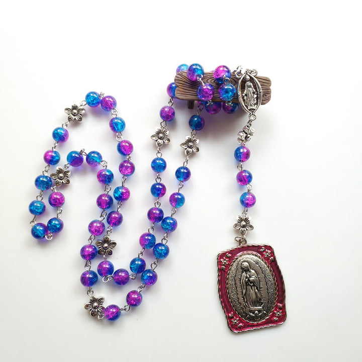Our Lady of Guadalupe Pendant Seven Sorrow Rosary - image 3