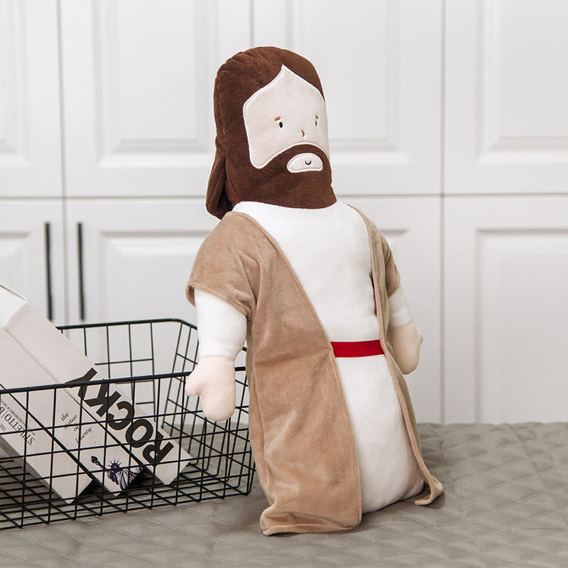 Cartoon Jesus Doll Plush Jesus Headrest Pillow - image 2