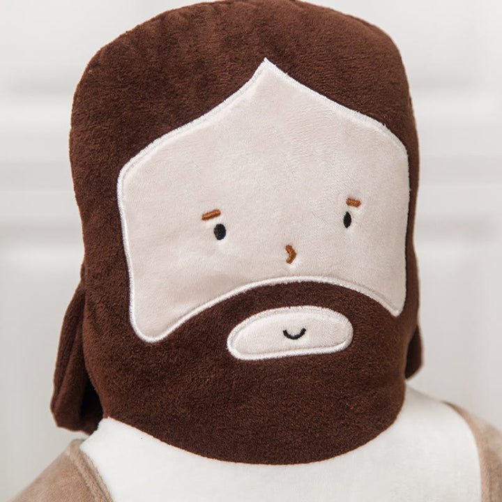 Cartoon Jesus Doll Plush Jesus Headrest Pillow - image 4