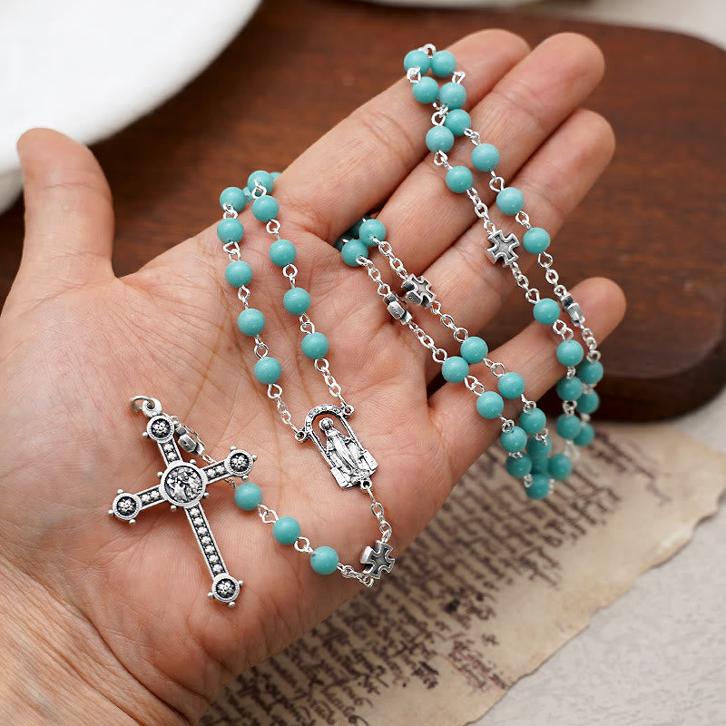 Christianartworkshop Luminous Beads Christian Prayer Rosary - image 9