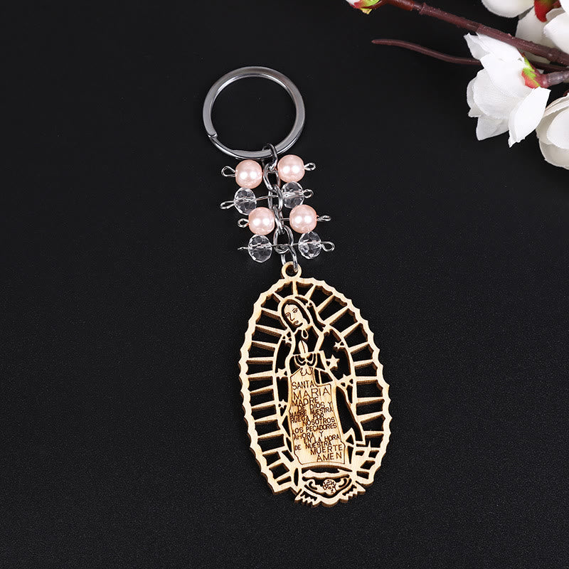 Christianartworkshop Religious Baptism Christ Wooden Plaque Keychain - image 3