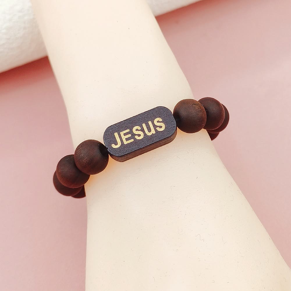 Christianartworkshop Jesus Wooden Bracelet  Jewelry Gifts - image 2