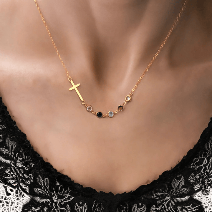 Christianartworkshop Biblical Birthstone Cross Necklace Religion Jewelry Gift - image 10