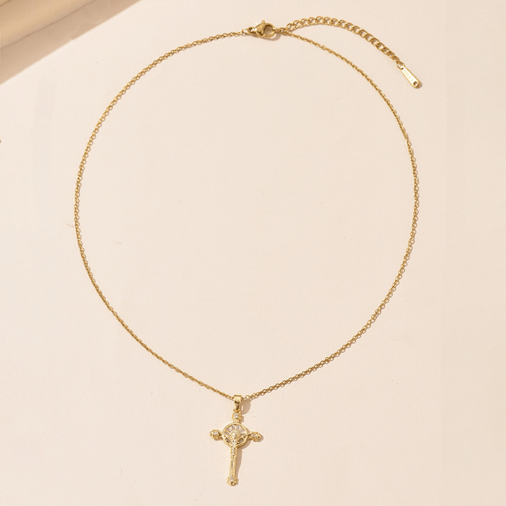 Christianartworkshop Jesus Cross Crucifix Christian Faith Necklace - image 5
