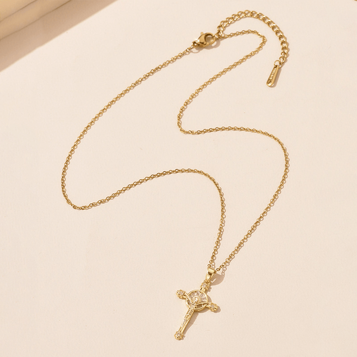 Christianartworkshop Jesus Cross Crucifix Christian Faith Necklace - image 4