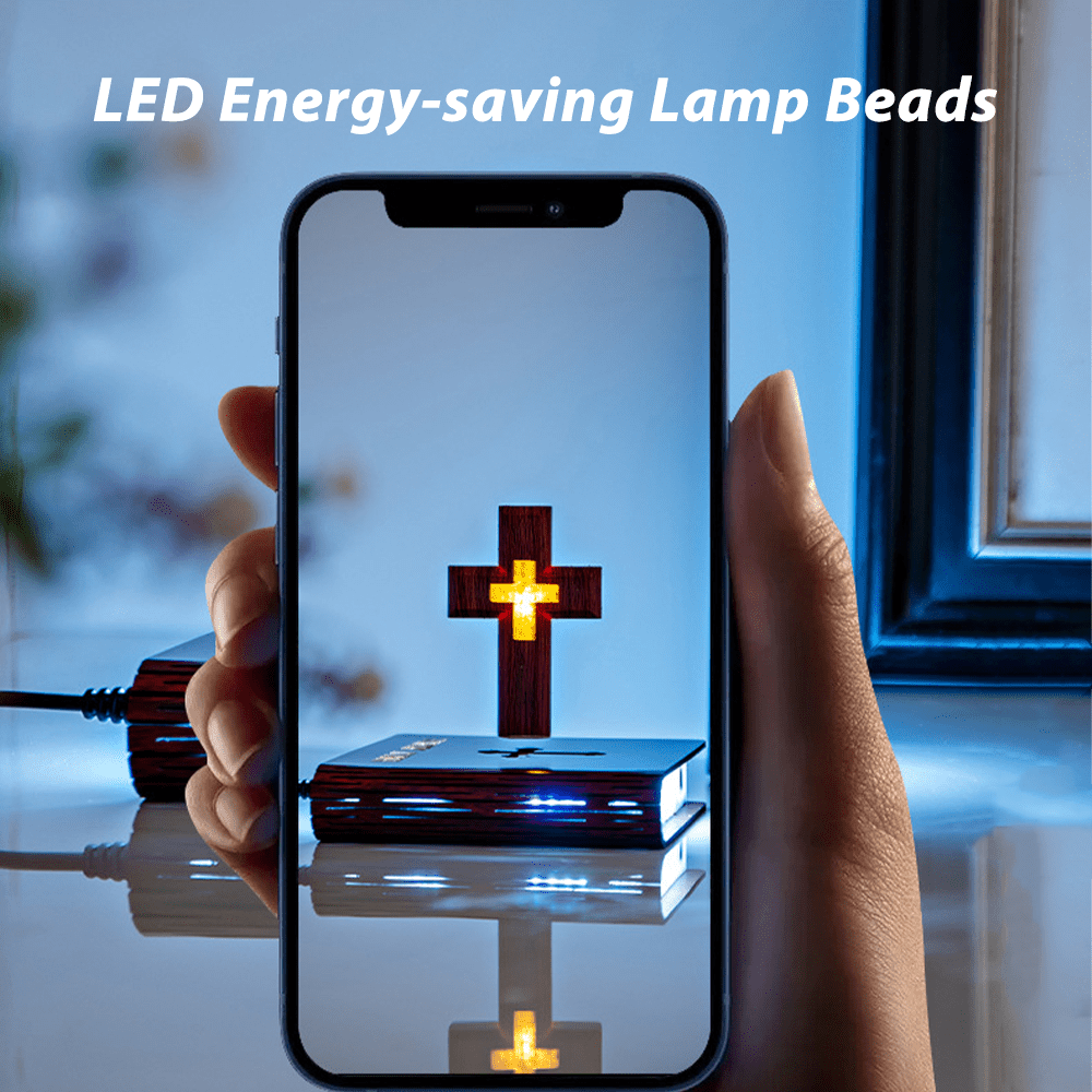 Christianartworkshop Book-base Magnetic Levitation Cross Ornament - image 3