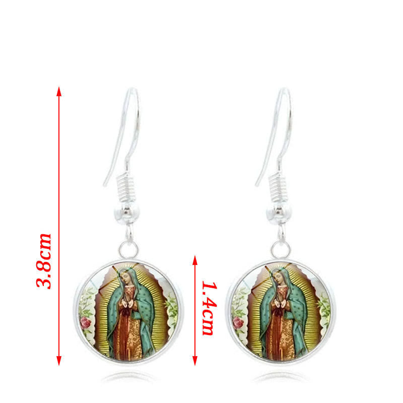 Christianartworkshop God Bless The Rose Of The Virgin Mary Glass Jewelry Set - image 10