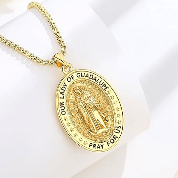 Christianartworkshop Virgin Mary Religious Stainless Steel Pendant Necklace - image 6