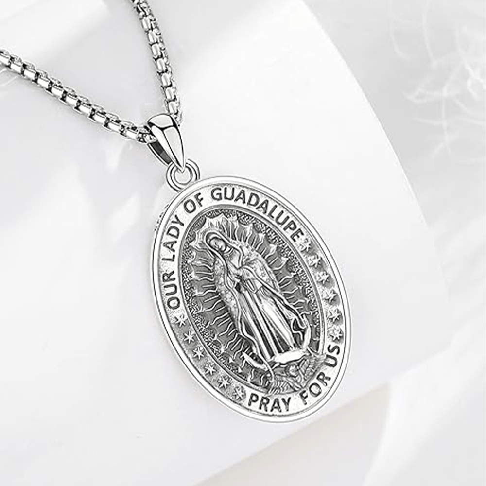 Christianartworkshop Virgin Mary Religious Stainless Steel Pendant Necklace - image 4