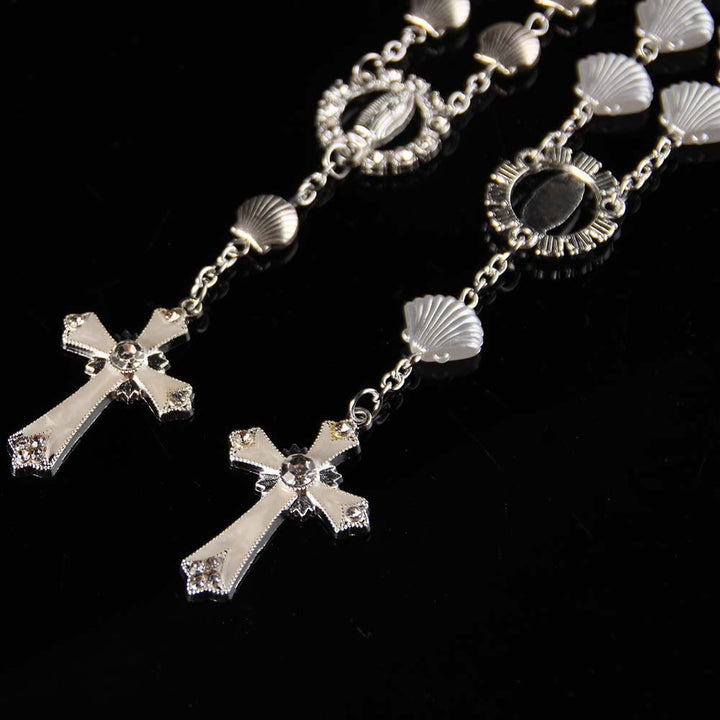 Shell Star Bead Bracelet Catholic Religious Rosary - image 4