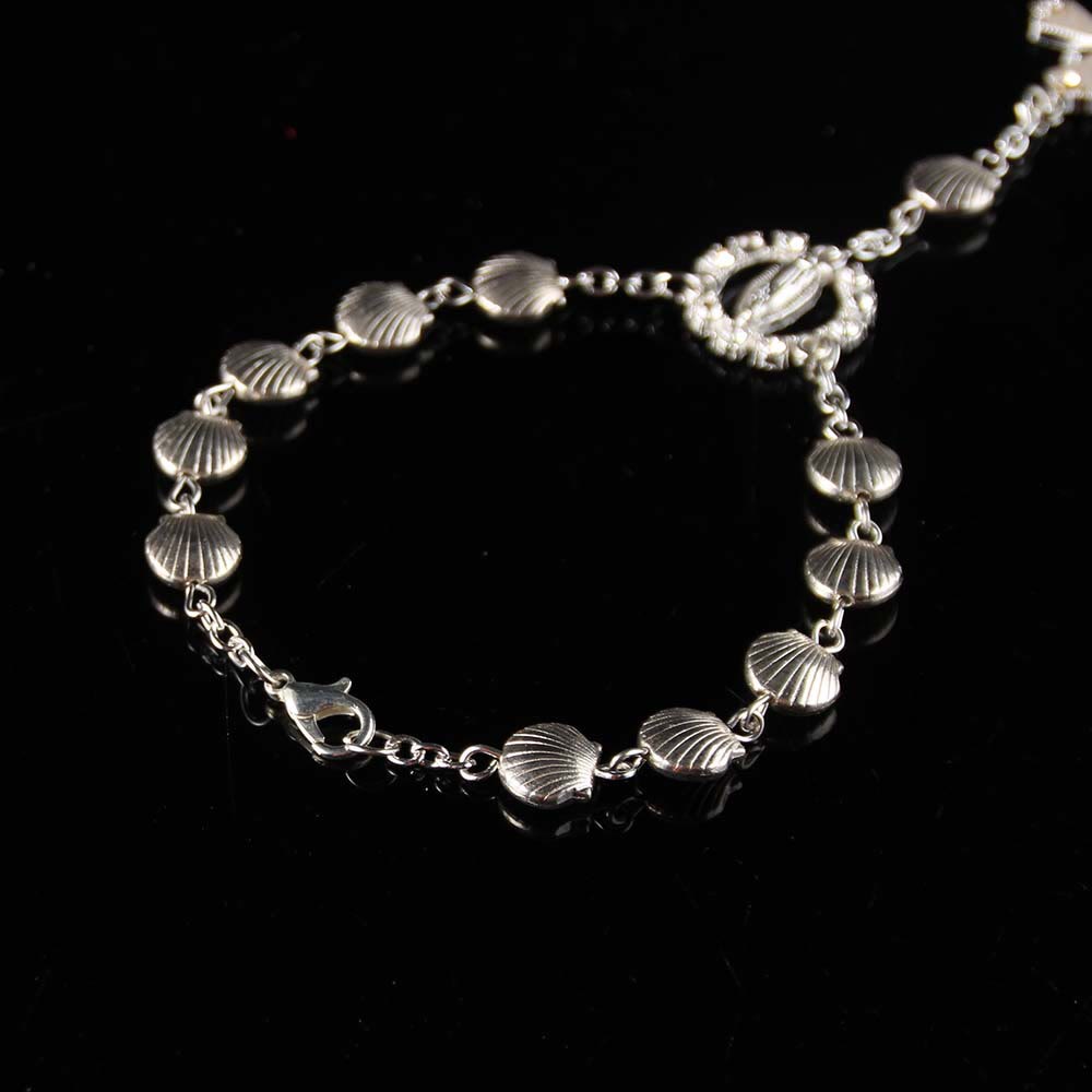 Shell Star Bead Bracelet Catholic Religious Rosary - image 6
