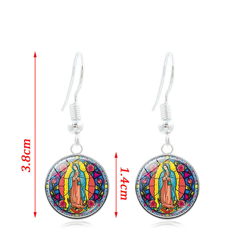 Christianartworkshop Santa Maria Our Lady Religious Glass Jewelry Set - image 10