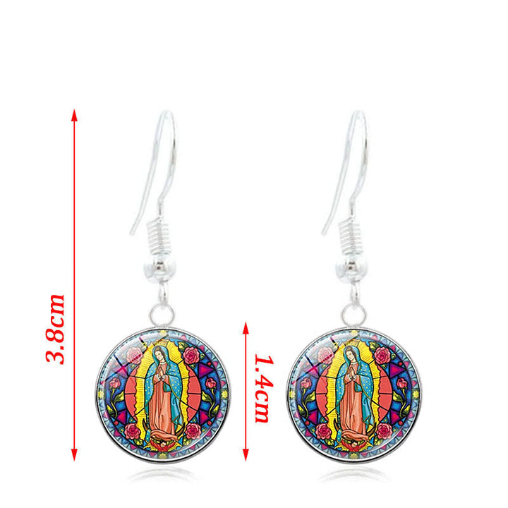 Christianartworkshop Santa Maria Our Lady Religious Glass Jewelry Set - image 10