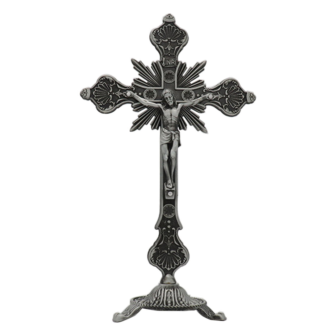Lord Jesus Christ Standing Crucifix Decoration Ornament - Silver - image 6