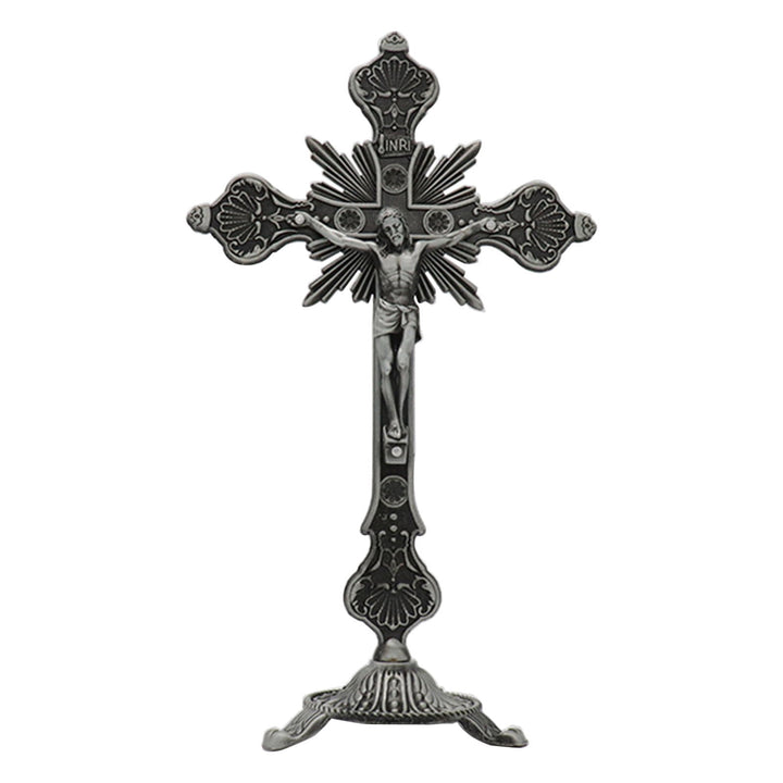 Lord Jesus Christ Standing Crucifix Decoration Ornament - Silver - image 6