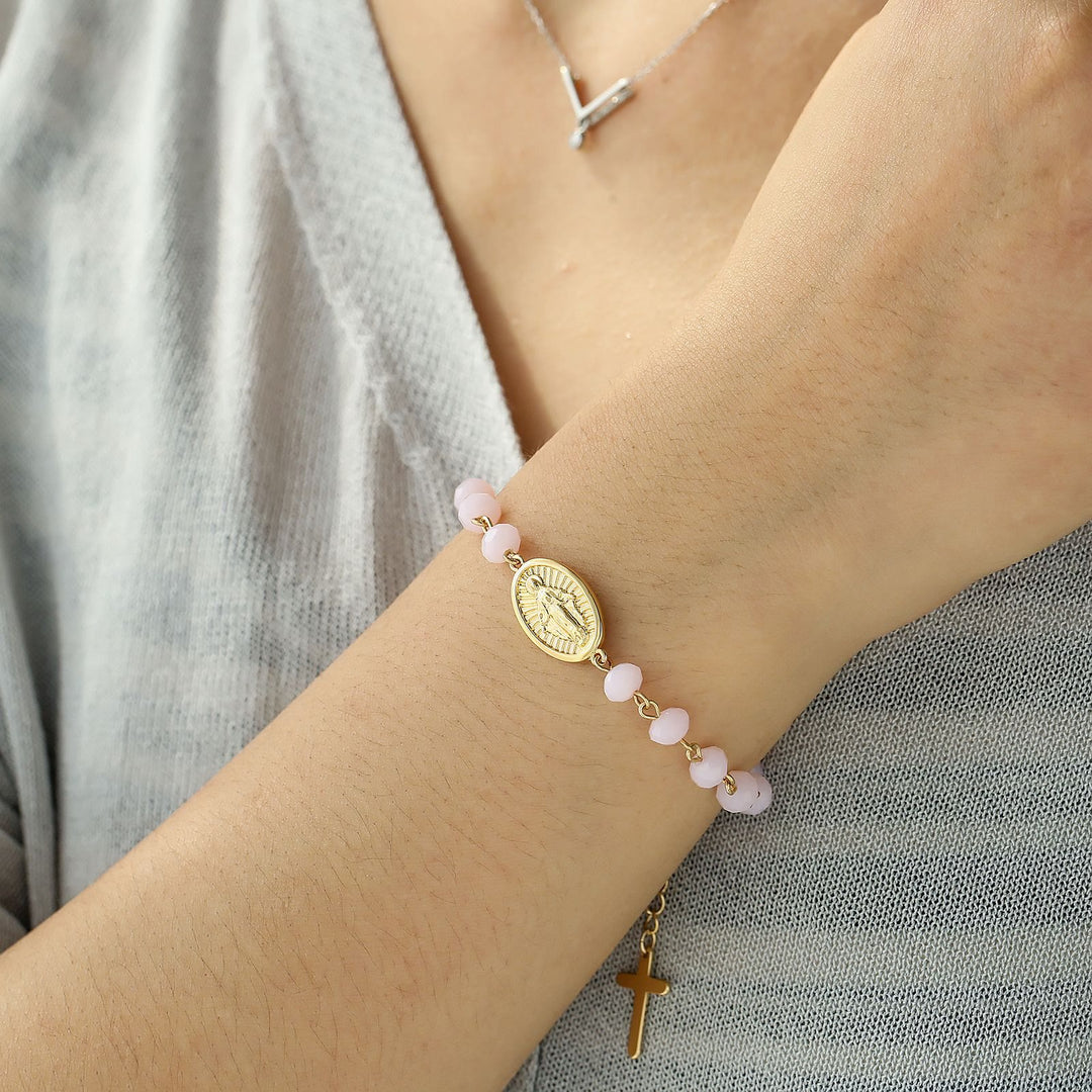 Christianartworkshop Crafted Miraculous Virgin Mary Charm Bracelet - image 6