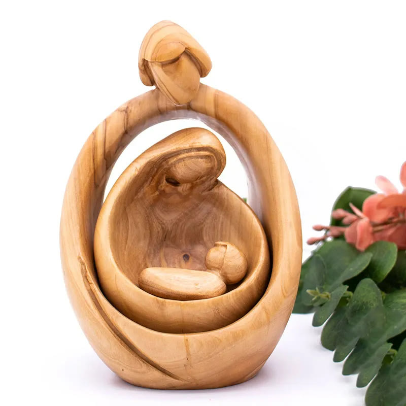 Christianartworkshop Nativity Scene Ornaments Sculpture - Large(5.9''*3.93''*3.54) - image 0