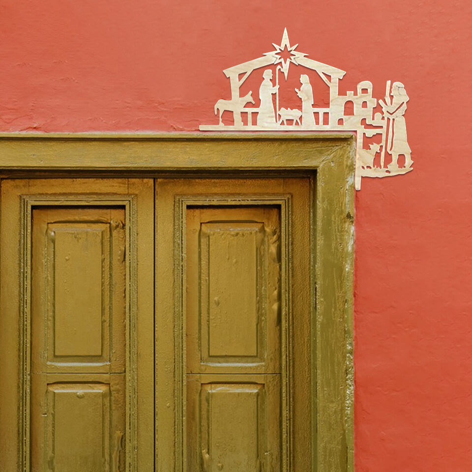 Christianartworkshop Nativity Scene Ornament Door Frame - image 3