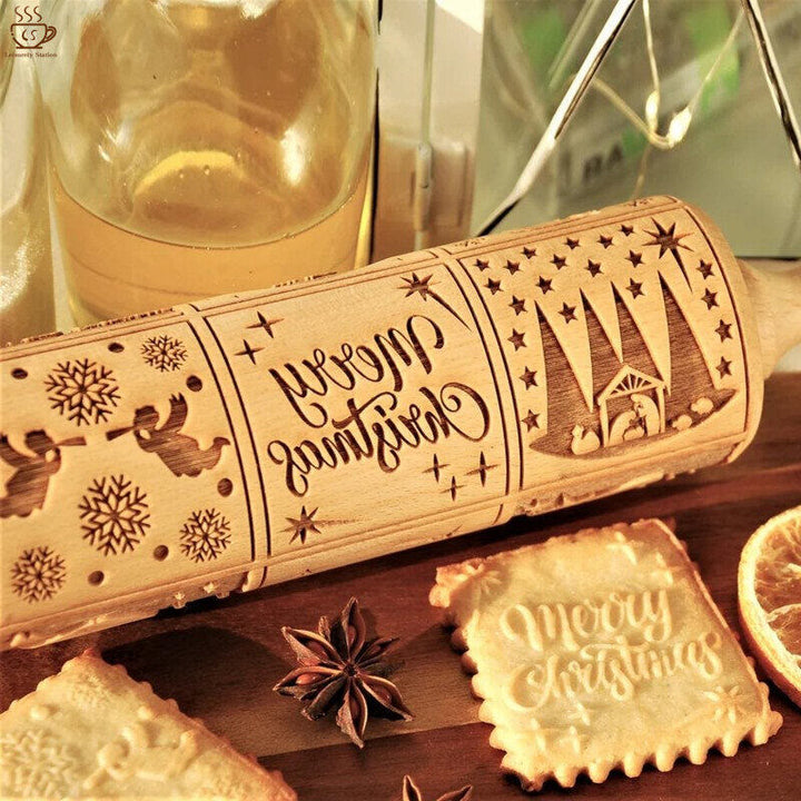 Christmas Wooden Rolling Pin - image 3